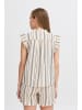 ICHI Ärmellose Bluse IHJOSINE Loose fit in Birch w. Black Jacquard Stripe