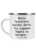 Mr. & Mrs. Panda Teetasse Spruch Tapferkeit Umarmung mit Spruch in Weiß