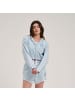 Santa Cruz Hoodie "Check Outline Ringed Dot Zip" in Blau