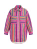 IZIA Damen Hemdjacke in Mehrfarbig Pink