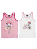 United Labels 2er Pack Disney Unterhemd - Minnie Mouse in weiss/rosa