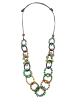collezione alessandro Lange Kette " Boho " in grün