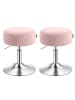 VASAGLE 2er-Set: Barhocker in Pastellrosa - (B)38 x (H)(44-60) x (T)38 cm