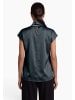 Zero  Satin-Bluse mit Kragen in Teal Ocean