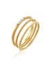 Elli Ring 925 Sterling Silber Ring Set in Gold