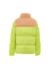 hoona Damen Wattierte Steppjacke in Saure Limette Aprikose