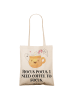 Mr. & Mrs. Panda Tragetasche Kaffee Gespenst mit Spruch in Creme
