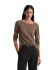 Marc O'Polo U-Boot-Longsleeve regular in shaded brown melange