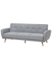 Beliani 3-Sitzer Sofa FLORLI in Grau - (W) 214 x (H) 82 x (L) 85 cm