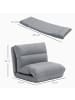 HOMCOM Bodenstuhl in Grau 70L x 72B x 56H cm