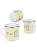 Mr. & Mrs. Panda Camping Emaille Tasse Elefant Seifenblasen mit ... in Gelb Pastell