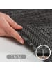KADIMA DESIGN Teppich Outdoor Waschbar Einfarbig DAFNE Strapazierfähig OEKO-TEX in Schwarz