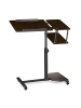 relaxdays Laptoptisch in Schwarz - (B)77 x (H)100 x (T)40 cm