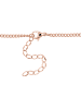 Steel_Art Halskette Damen mit Anhänger Fiorella silberfarben poliert in rosegoldfarben