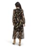 CARTOON Midikleid langarm in Black/Nature
