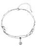 Adeliás Damen Armband – Unendlichkeitszeichen aus Edelstahl 24 cm in silber