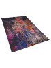 Beliani Kurzflor MARDIN in Bunt/Lila/Blau - (W) 140 x (H) 0.5 x (L) 200 cm