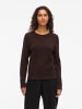 Vila Strickpullover in Coffee Bean