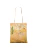 Mr. & Mrs. Panda shopping bag Wüstenfuchs Blumen Design mit Spruch in Weiß
