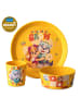 koziol CONNECT GROW PAW PATROL - Kleiner Teller + Schale + Becher in organic honey yell