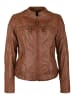 7eleven Bikerjacke Lederjacke "BASTIA" in cognac