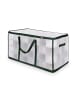 relaxdays Weihnachtskugel-Aufbewahrungsbox in Transparent/ Grün - (B)73 x (H)37 x (T)36 cm
