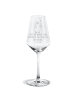 Mr. & Mrs. Panda Weißwein Glas Pinguin Luftballon mit Spruch in Transparent