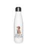 Mr. & Mrs. Panda Getränkeflasche Hund Blume mit Spruch in Weiß