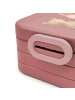 Mr. & Mrs. Panda Bento Box Bär und Hase Umarmen Motiv mit Spruch in Rot Pastell