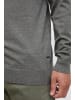 INDICODE Rollkragenpullover IDErnetto 35425MM Rollkragenpulli mit abgesetztem Strickmuster in Grau