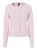 Pieces Strickjacke in Roseate Spoonbill