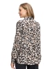 BETTY & CO Hemdbluse mit Print in Beige/Schwarz