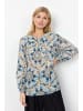 soyaconcept Langarm-Bluse in blau