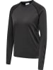 Hummel Hummel T-Shirt Hmlci Yoga Damen Dehnbarem Schnelltrocknend Nahtlosen in BLACK MELANGE