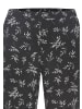 Vivance Active Pyjama in schwarz/creme-geblümt