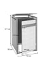 MCW XL 1er/2er-Mülltonnenverkleidung J82, Kirsche-Holzoptik dunkelbraun