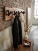 KADIMA DESIGN Design Wandgarderobe Akazie Massivholz / Metall 60 x 17 x 9 cm