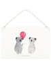 Mr. & Mrs. Panda Deko Schild Koala Luftballon ohne Spruch in Weiß