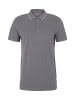 TOM TAILOR Denim Poloshirt TIPPING in Grau