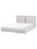 Beliani Doppelbett BAJONNA in Grau/Schwarz - (W) 180 x (H) 94 x (L) 235 cm