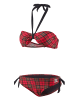 BECO the world of aquasports Bikini Scottish Glam in schwarz-rot