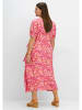 sheego Midikleid in pink gemustert