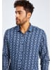 Leif Nelson Herren Hemd Langarm Herren Hemd Langarm LN-3905 in blau