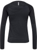 Hummel Hummel T-Shirt Hmlongrid Multisport Damen Nahtlosen in JET BLACK/FORGED IRON