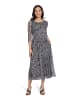 Vera Mont Maxikleid mit Leoprint in Grau/Schwarz