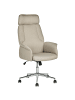 Beliani Bürostuhl PILOT in Beige/Silber - (W) 72 x (H) 117 x (L) 72 cm