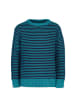 Band of Rascals Strick " 3D Stripe " in petrol-navy