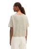 Marc O'Polo Slub-Kurzarm-Pullover loose in Linen Beige