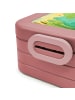 Mr. & Mrs. Panda Bento Box Frosch Liebe Design mit Spruch in Rot Pastell