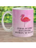 Mr. & Mrs. Panda Kindertasse Flamingo Classic mit Spruch in Aquarell Pink